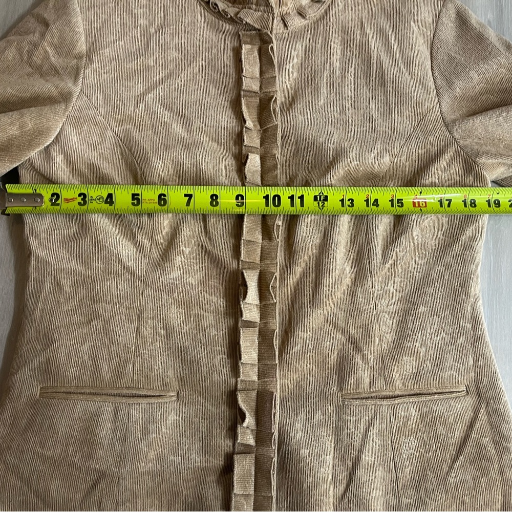 Chico's Beige Ruffle Blazer - Picture 7 of 7
